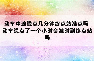 动车中途晚点几分钟终点站准点吗 动车晚点了一个小时会准时到终点站吗